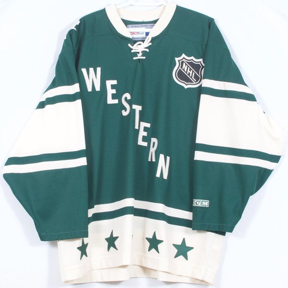 All-Star 2004 Western Conf. Minnesota XL CCM Embroidered Crest Blank Green - Picture 1 of 9